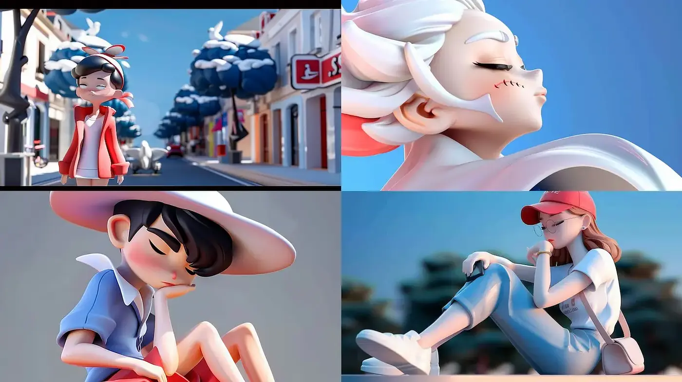 Vibrant and Playful Modern Cartoon Aesthetic with a Touch of Animation - Midjourney sref style