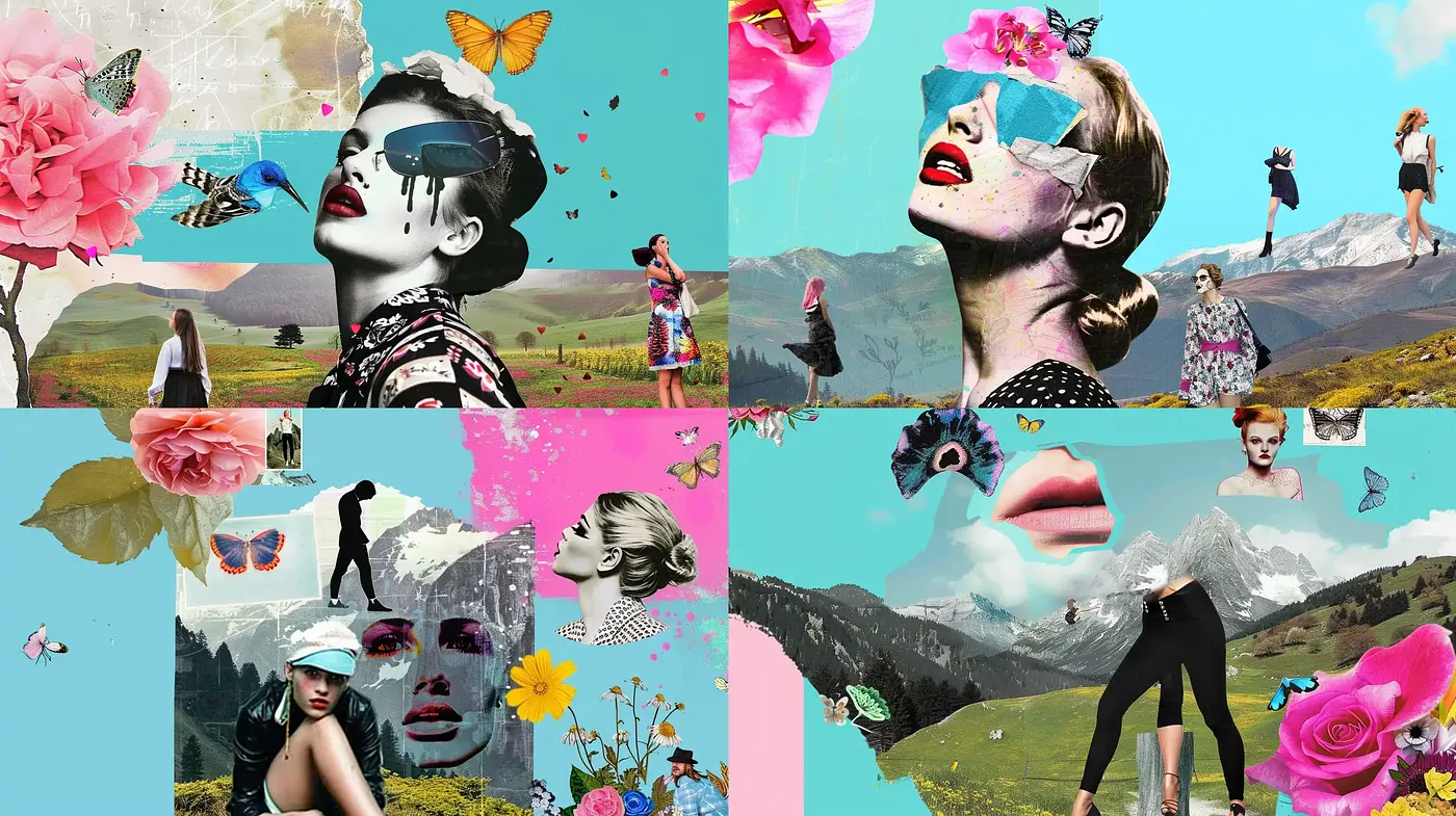 Surreal Pastel Dreamscapes with Pop Art Vibrancy - Midjourney sref style