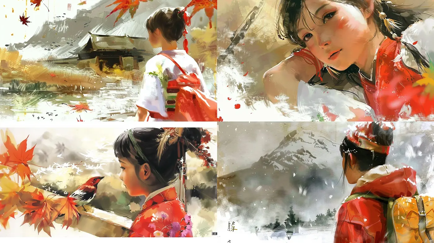 Ephemeral Brushstrokes: A Harmonious Symphony of Delicate Hues and Impressionist Echoes - Midjourney sref style
