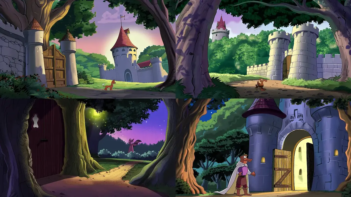 Whimsical Fairy Tale Landscape with Soft Cartoon Influences - Midjourney sref style