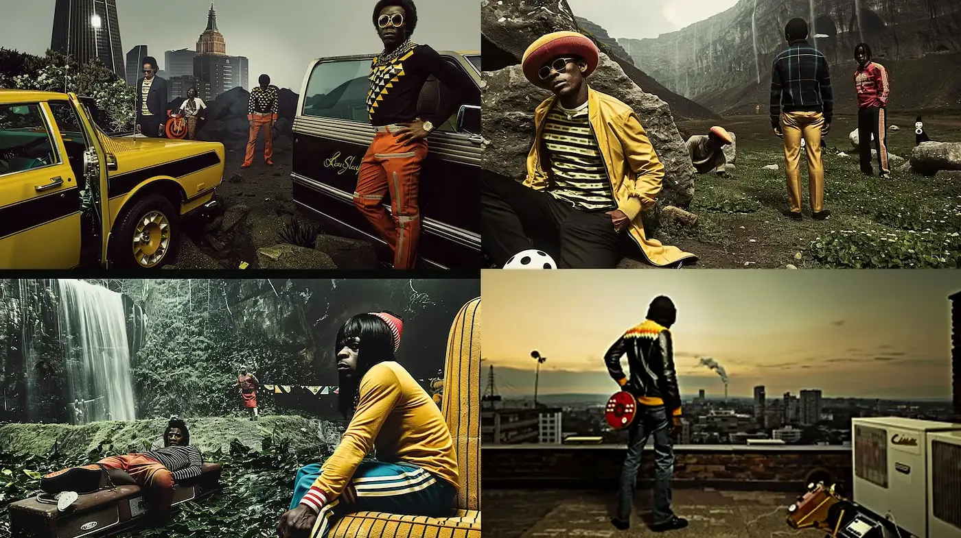 Eclectic Portraits Capturing Urban Vibes with a Retro Touch - Midjourney sref style