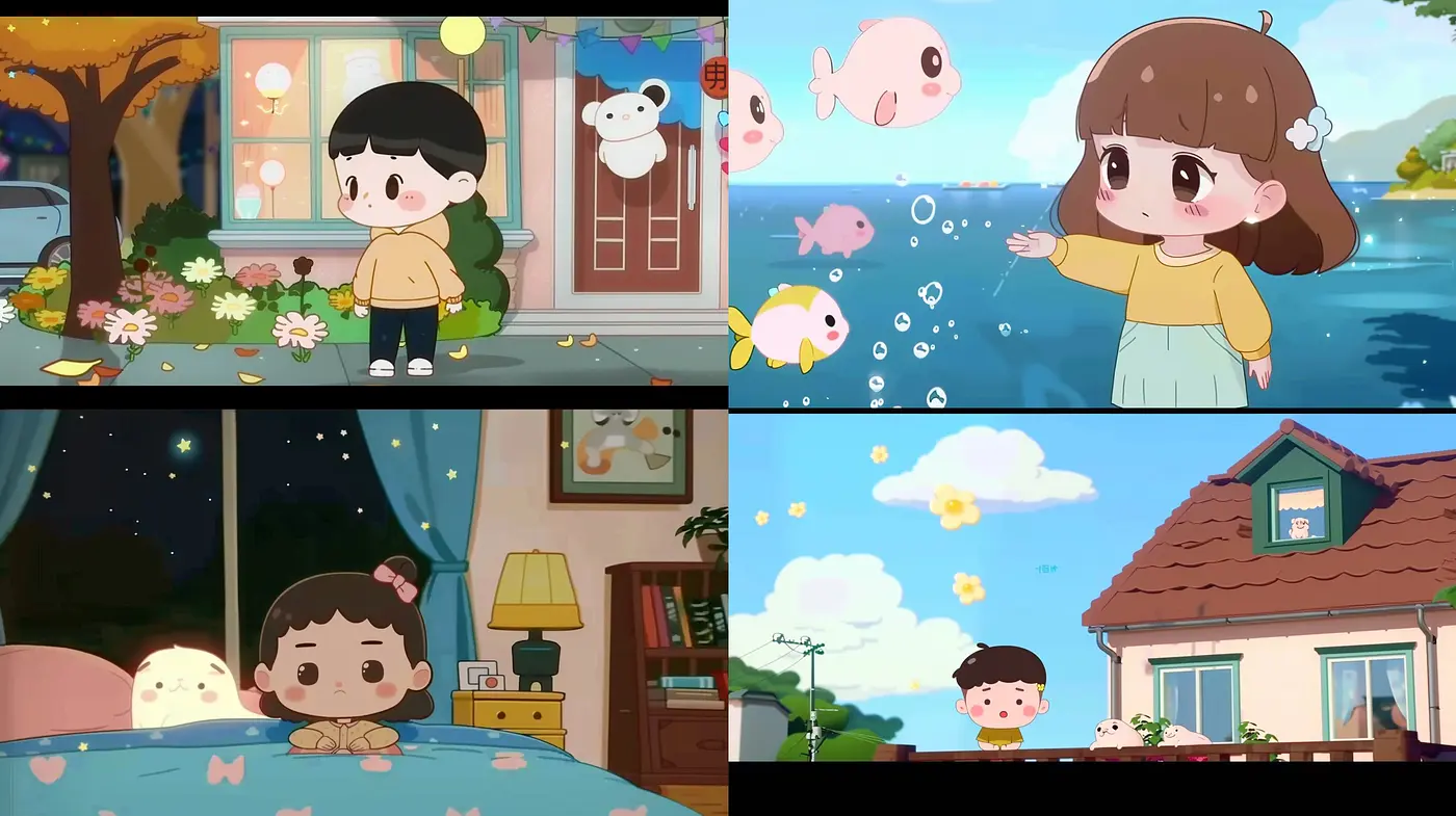 Serene Storybook Whimsy: Consistent Pastel Storytelling through Anime-inspired Digital Art - Midjourney sref style