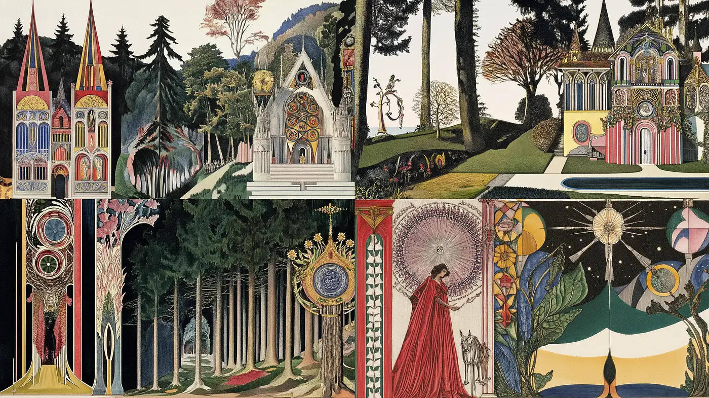 Ethereal Storybook Illustrative Harmony - Midjourney sref style