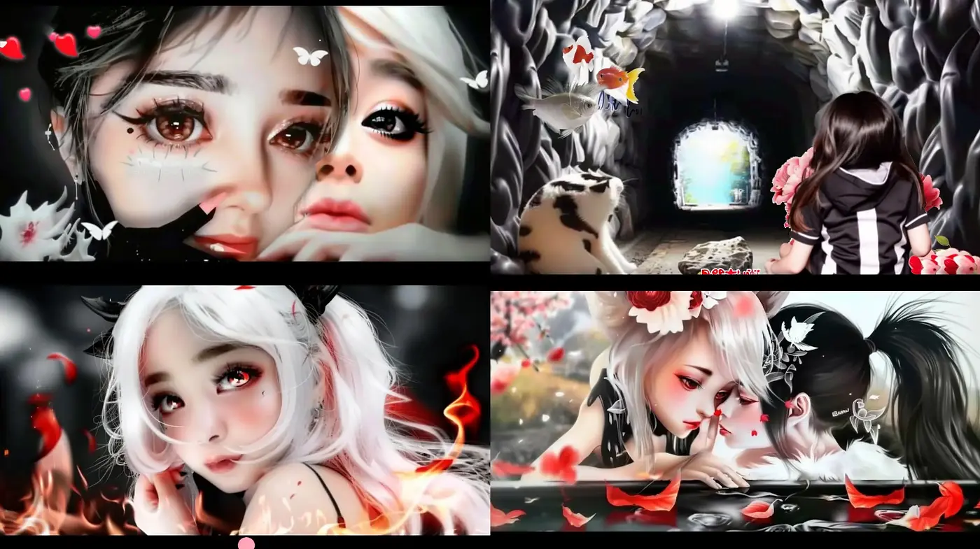 Ethereal Whimsy in Monochrome Fantasy - Midjourney sref style