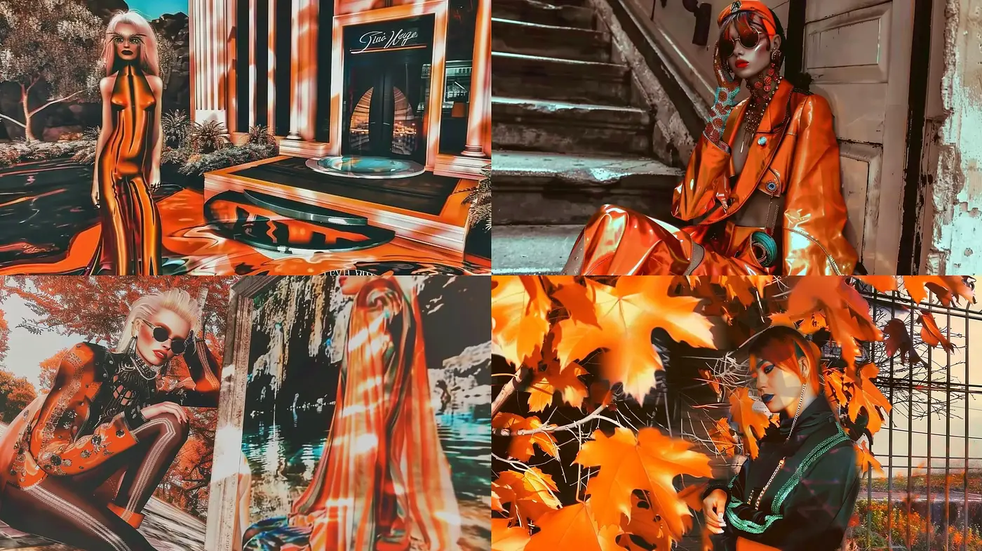 Autumnal Hues Embrace in Surreal Visions - Midjourney sref style