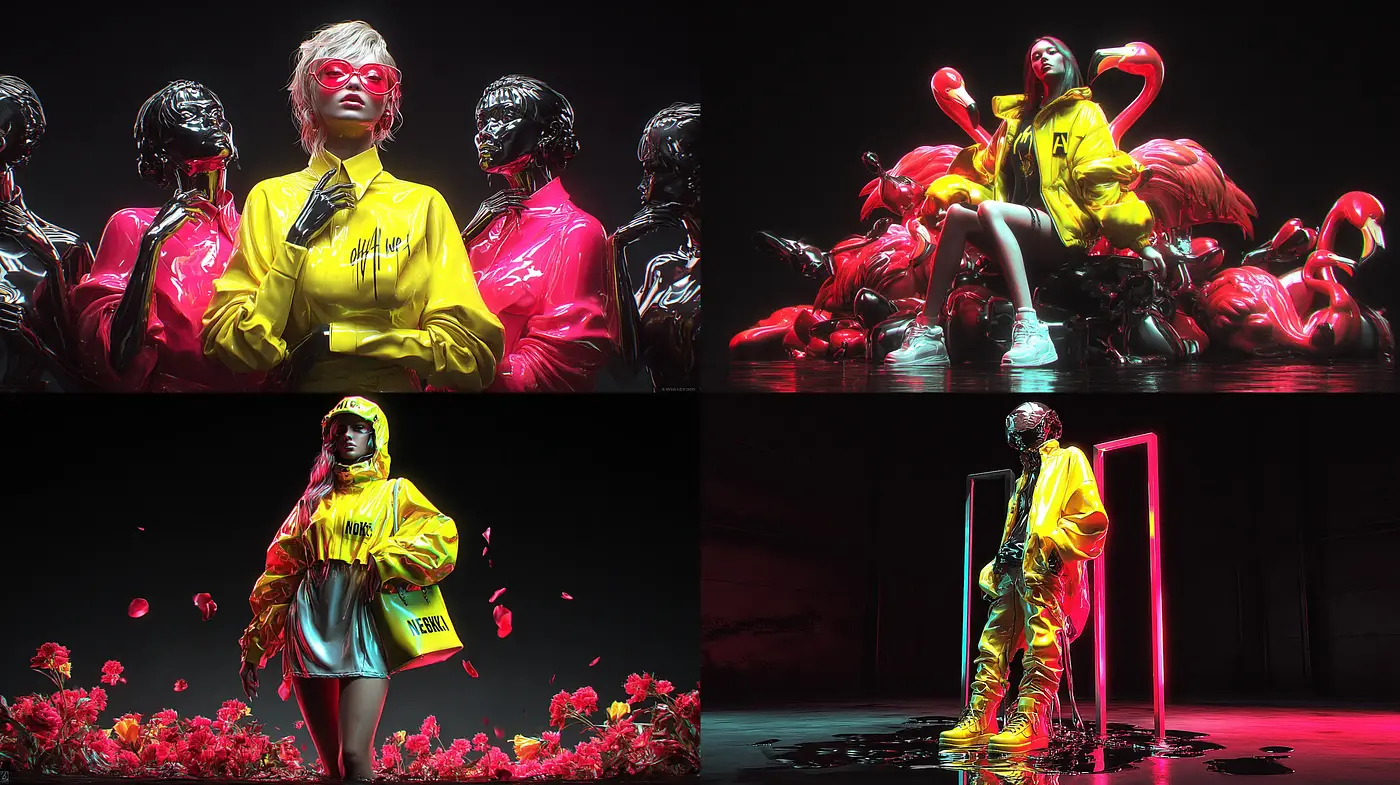 Futuristic and Vibrant Aesthetic with a Nostalgic Touch - Midjourney sref style