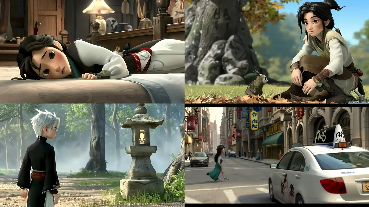 Consistent Dreamlike Digital Animation with Nature-Inspired Hues - Midjourney sref style