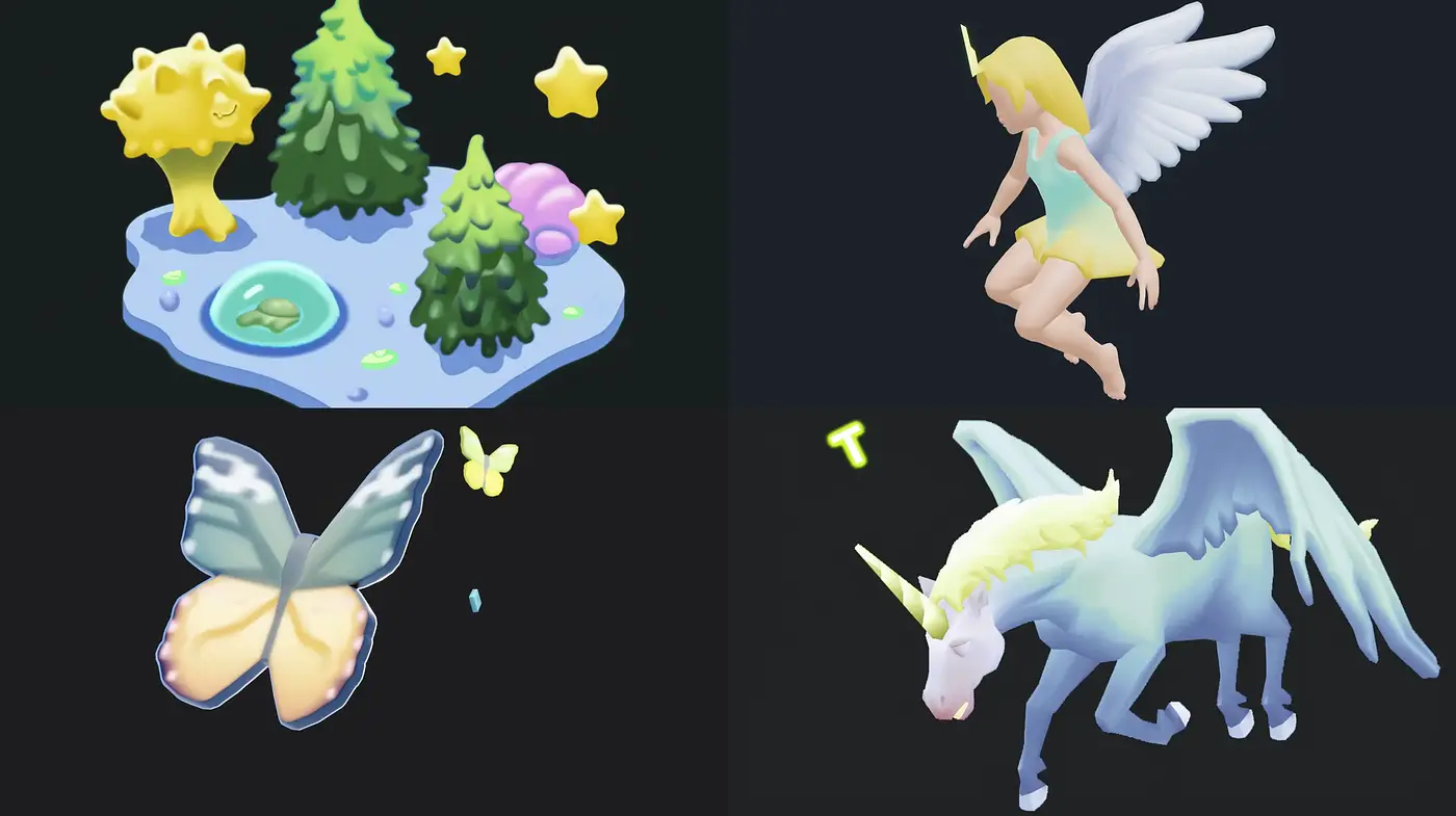 Mythical Dreamscape in Soft Pastel Hues - Midjourney sref style