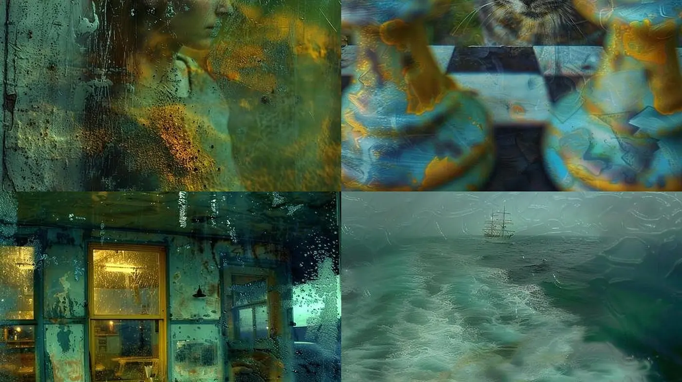 Weathered Time Capsule: A Fusion of Melancholic Tones and Textured Realism - Midjourney sref style