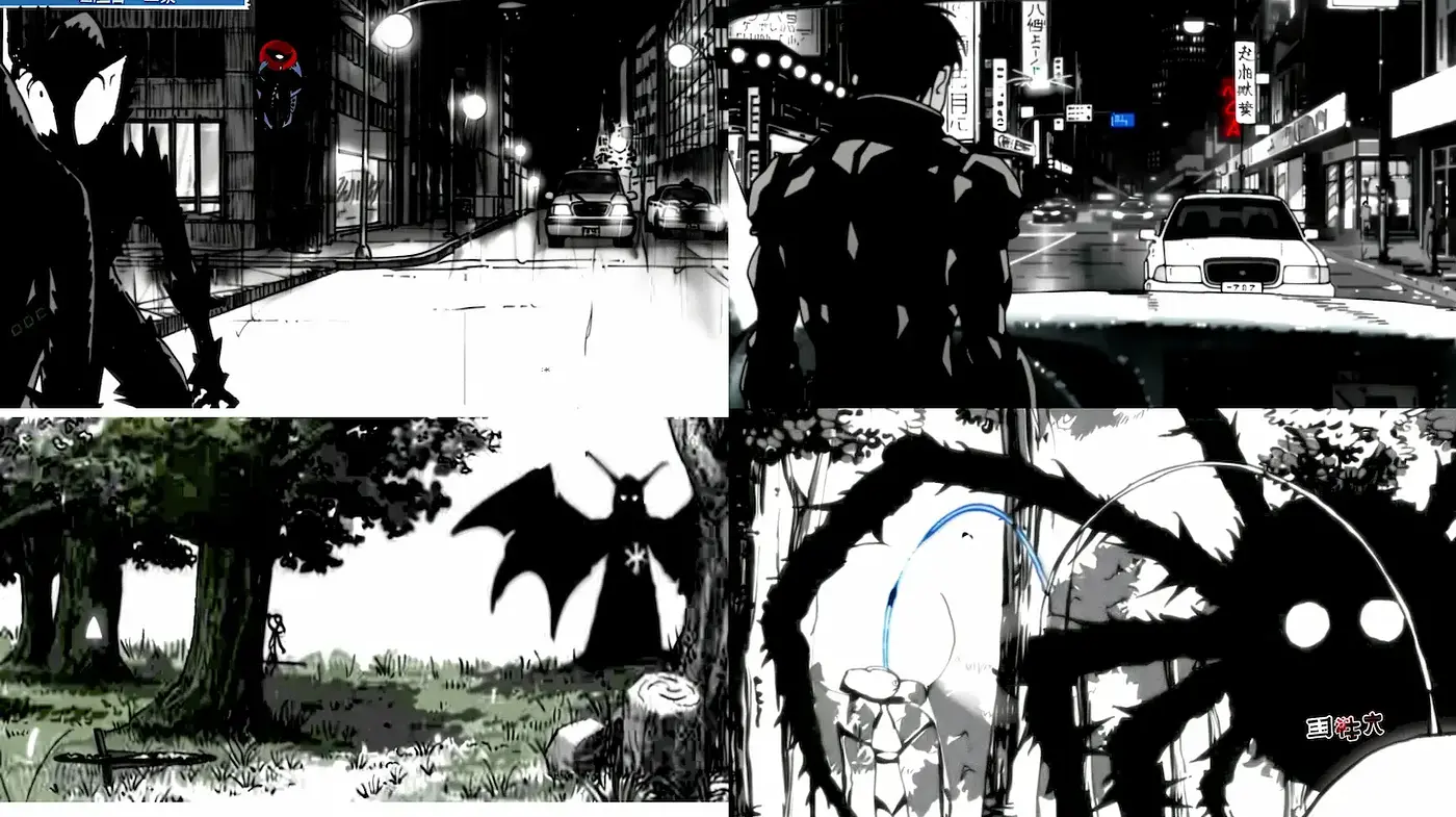 Dark, moody, and intricate urban and natural landscapes in a monochromatic style - Midjourney sref style
