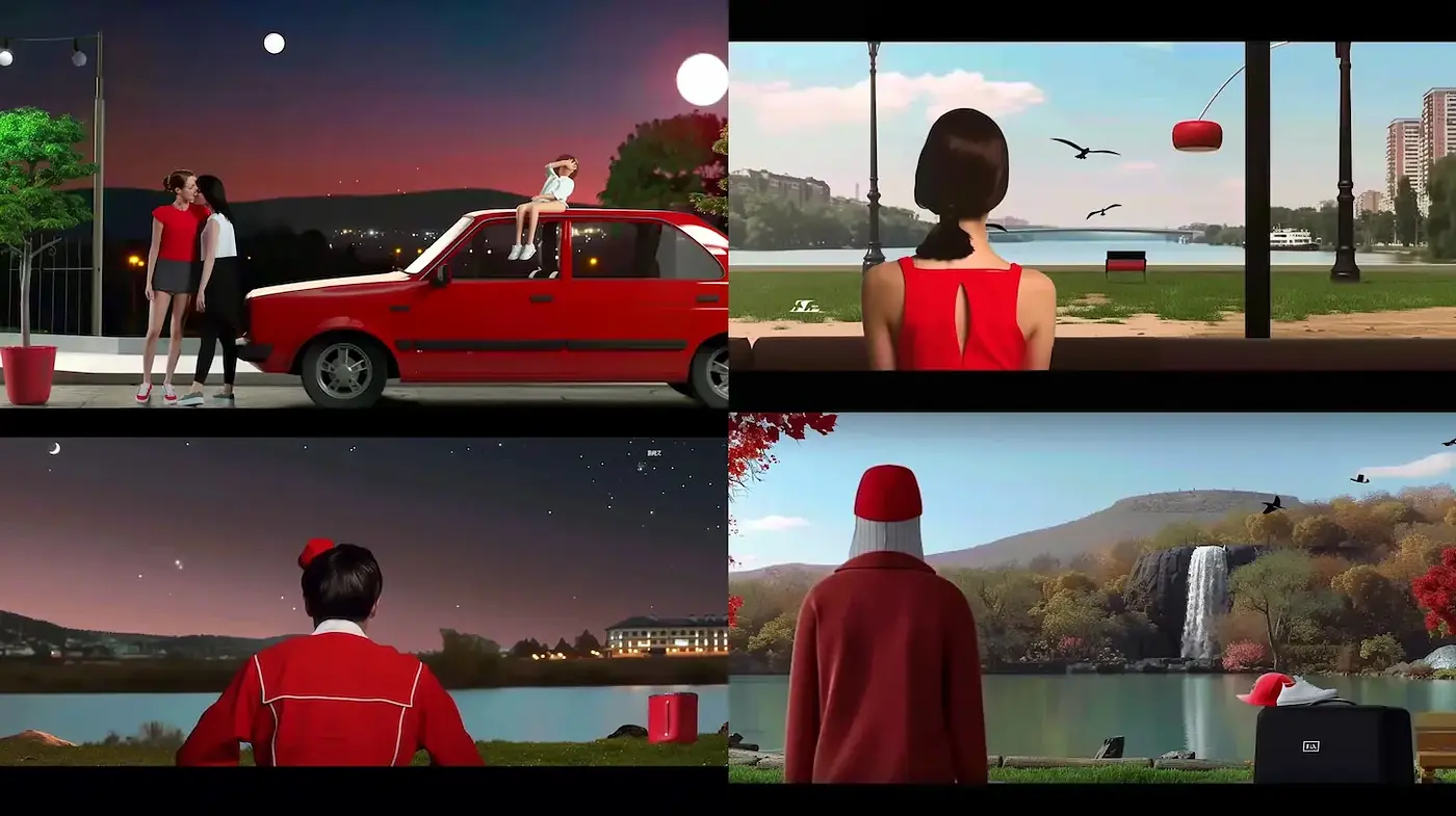 Stylized Contemporary Scenes with a Playful and Cinematic Aesthetic - Midjourney sref style