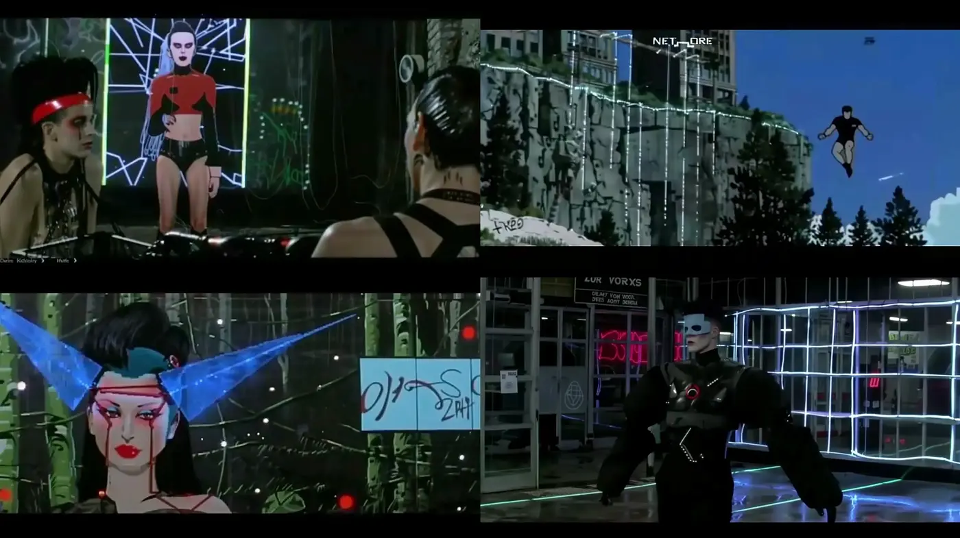 Cyberpunk Dreamscape: Neon Noir and Urban Futurism - Midjourney sref style