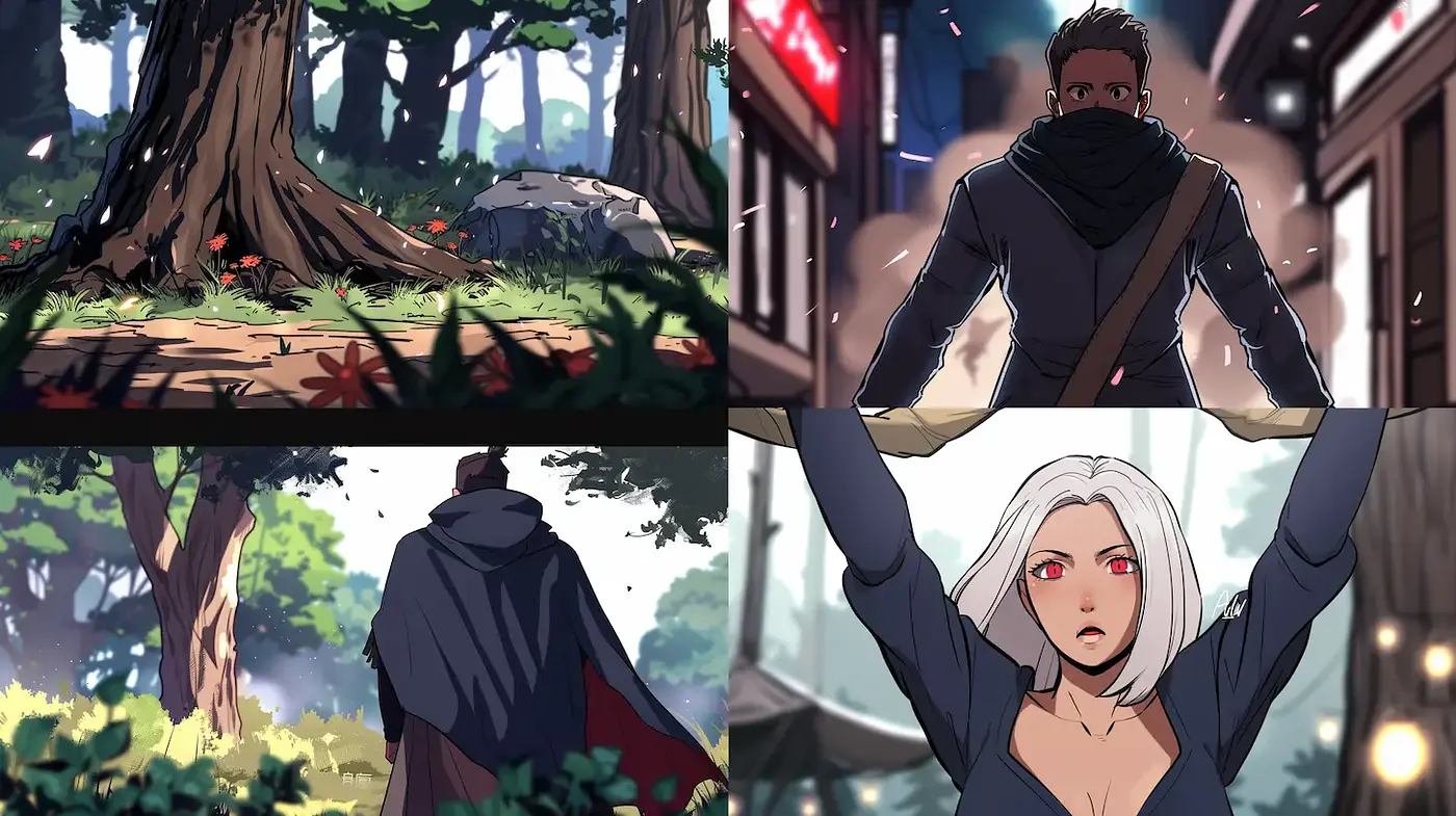 Vibrant and dynamic storytelling through modern animation styles - Midjourney sref style