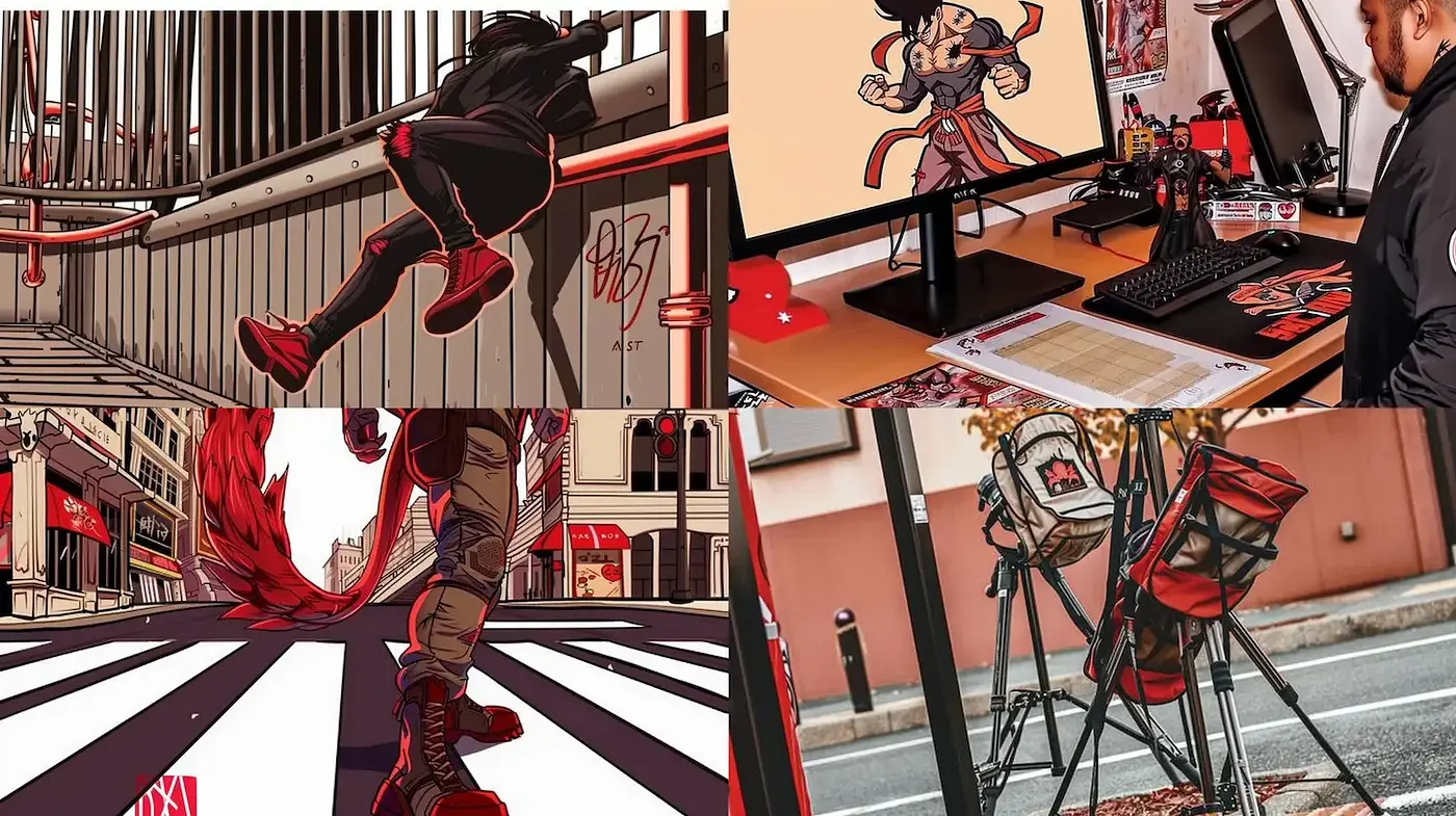 Dynamic Urban Aesthetics with a Modern Comic Influence - Midjourney sref style