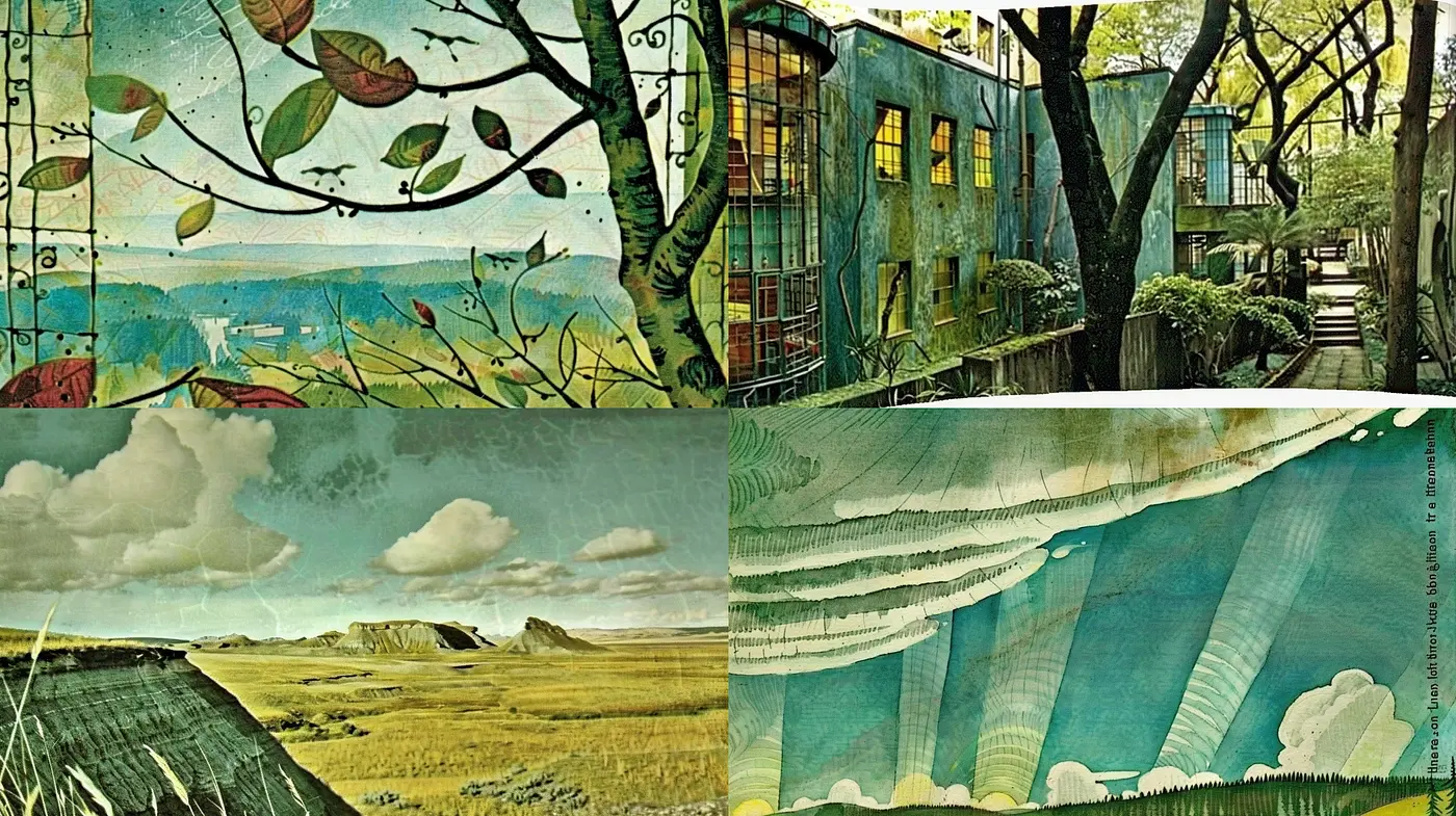 Consistent Nostalgic Reverie in Stylized Earth Tones - Midjourney sref style