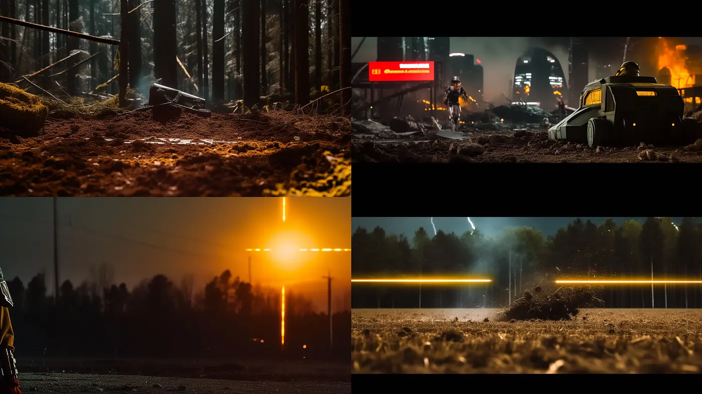 Dusky Hues of Sci-Fi Serenity: A Cinematic Tapestry of Warm Glows and Shadowy Silhouettes - Midjourney sref style
