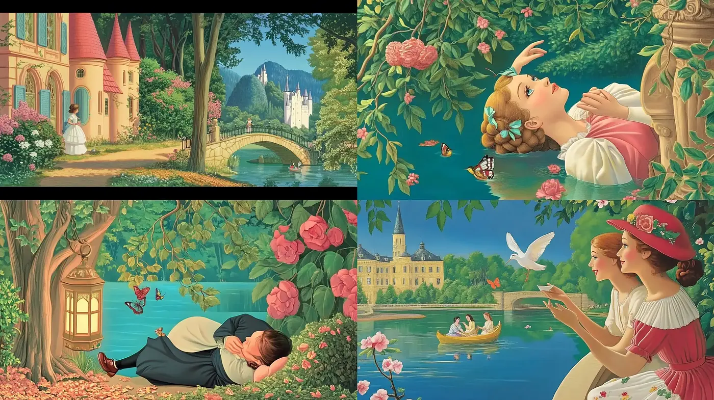 Enchanting Timeless Narratives in Pastel Hues - Midjourney sref style