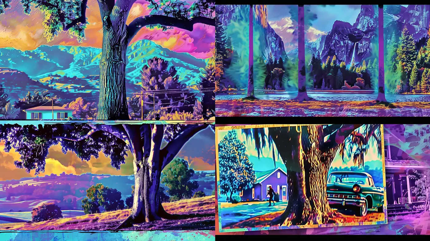 Surreal Chromatic Harmonies in a Naturalistic Dreamscape - Midjourney sref style