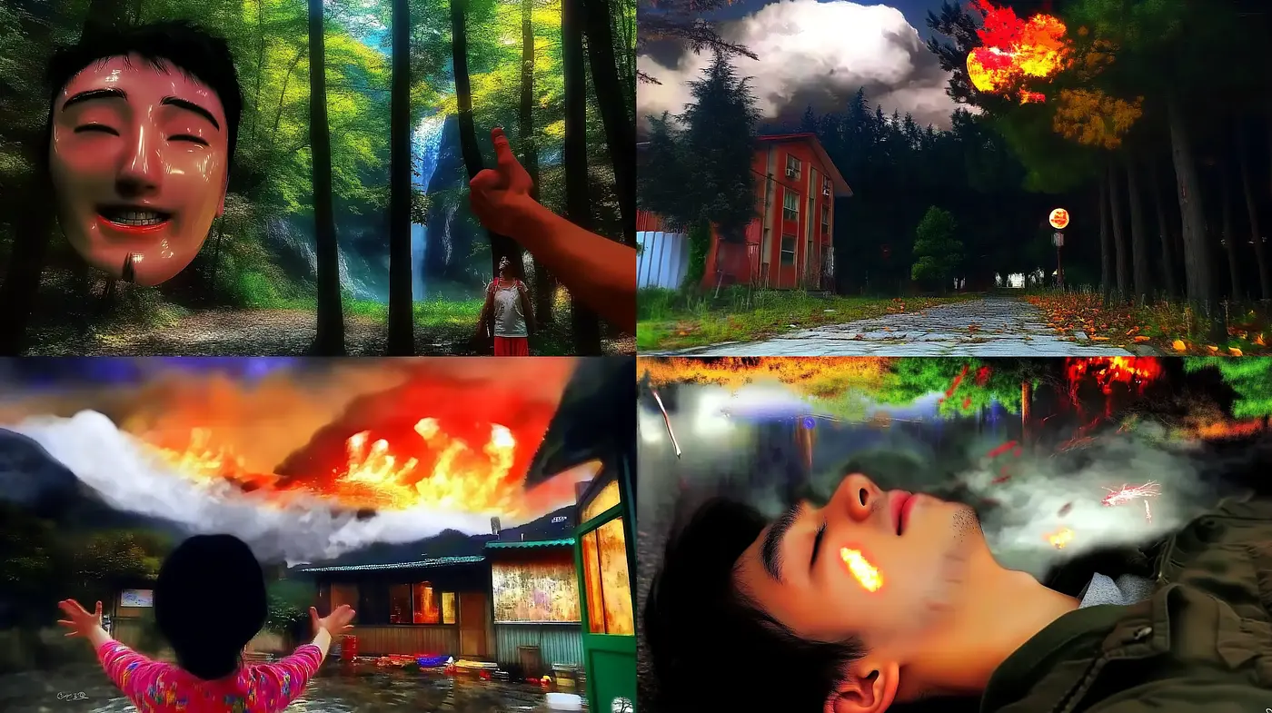 Surreal Dreamscape: Harmonious Dissonance in Texture and Tone - Midjourney sref style