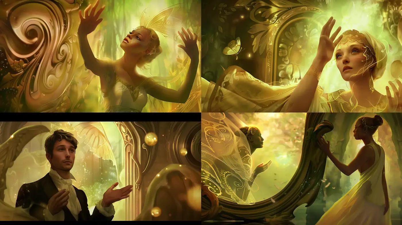 Ethereal Glow of Enchantment: A Surrealist Journey Through Whimsical Artistry - Midjourney sref style