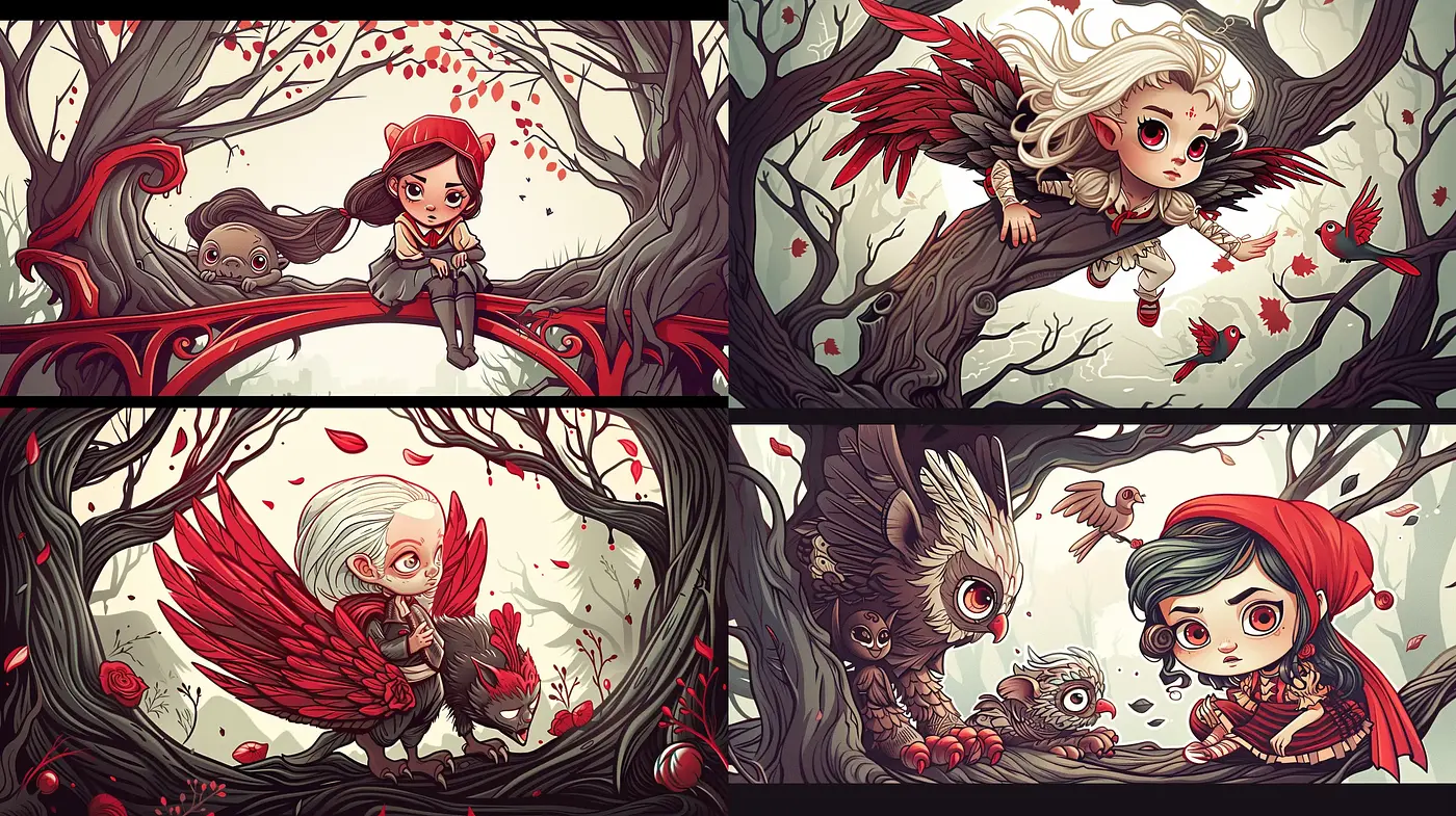 Enchanted Whimsical Woodland: A Fantastical Artistic Fusion - Midjourney sref style