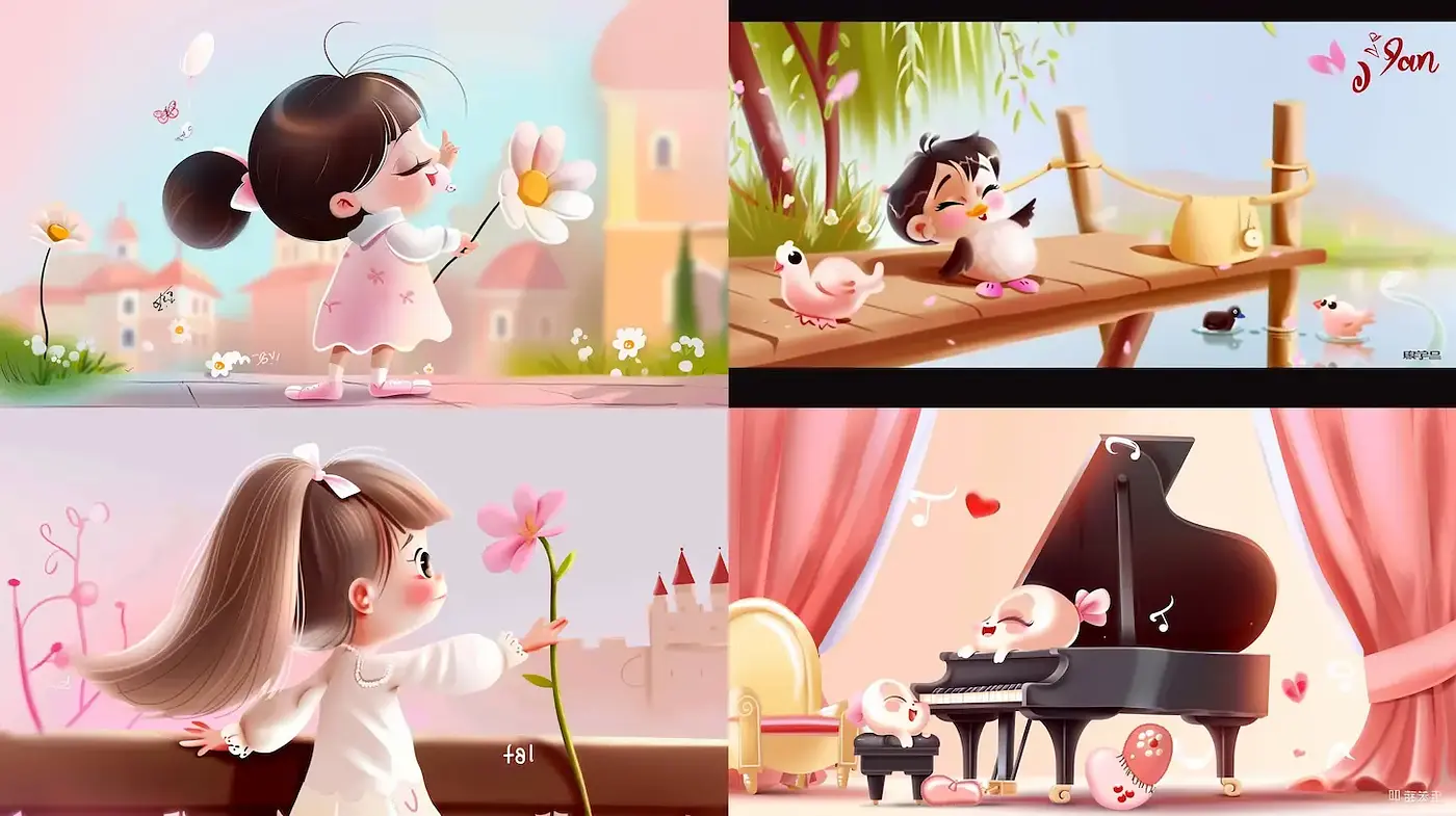 Charming and Whimsical Illustrations with a Playful Spirit - Midjourney sref style