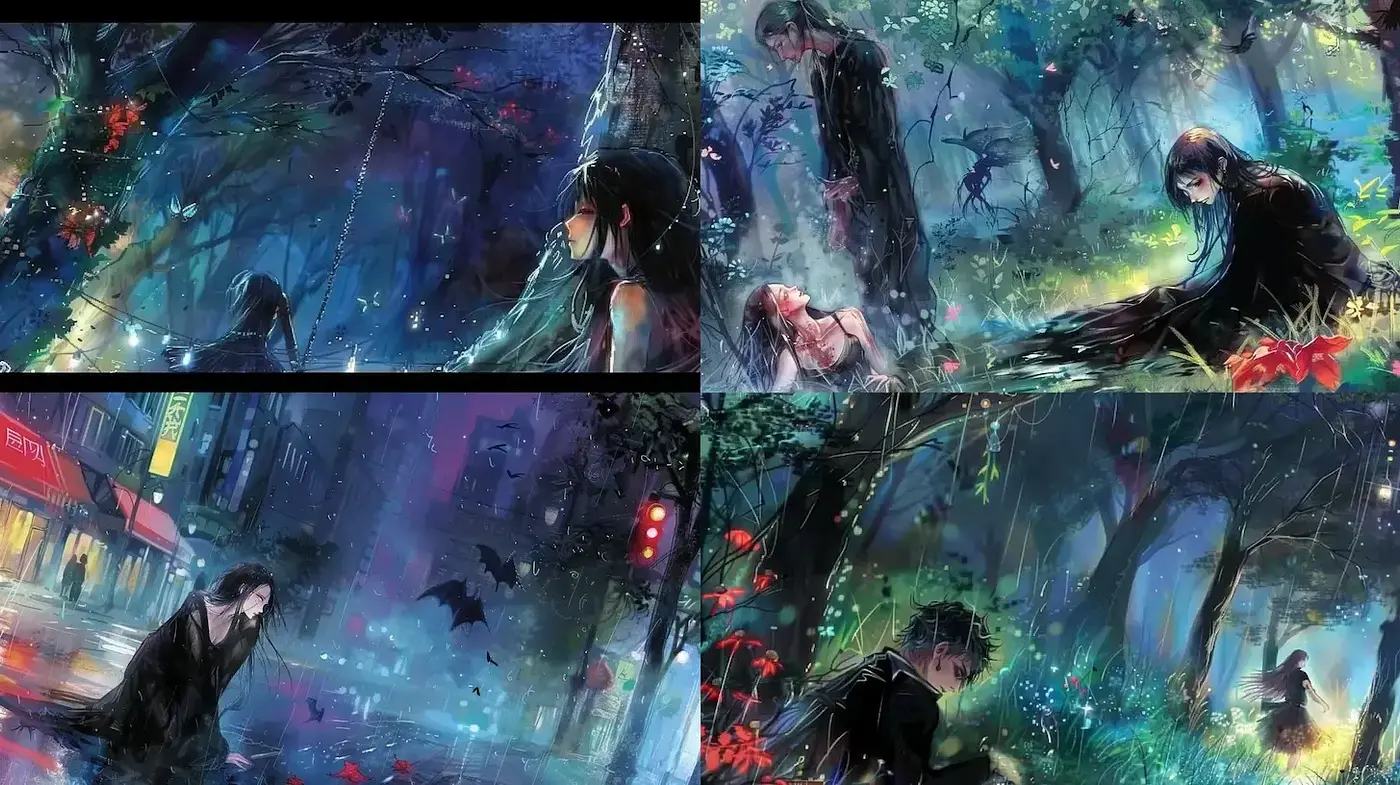 Mystical and Atmospheric Landscapes with Emotional Depth - Midjourney sref style