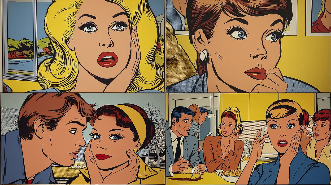 Vibrant Pop Art with a Retro Aesthetic - Midjourney sref style
