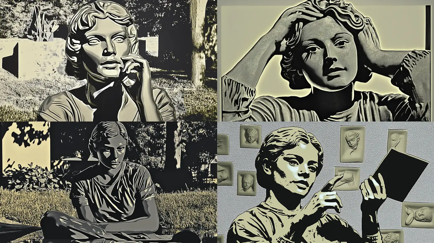 Sepia-toned Graphic Novel Aesthetic with Cinematic Texture - Midjourney sref style