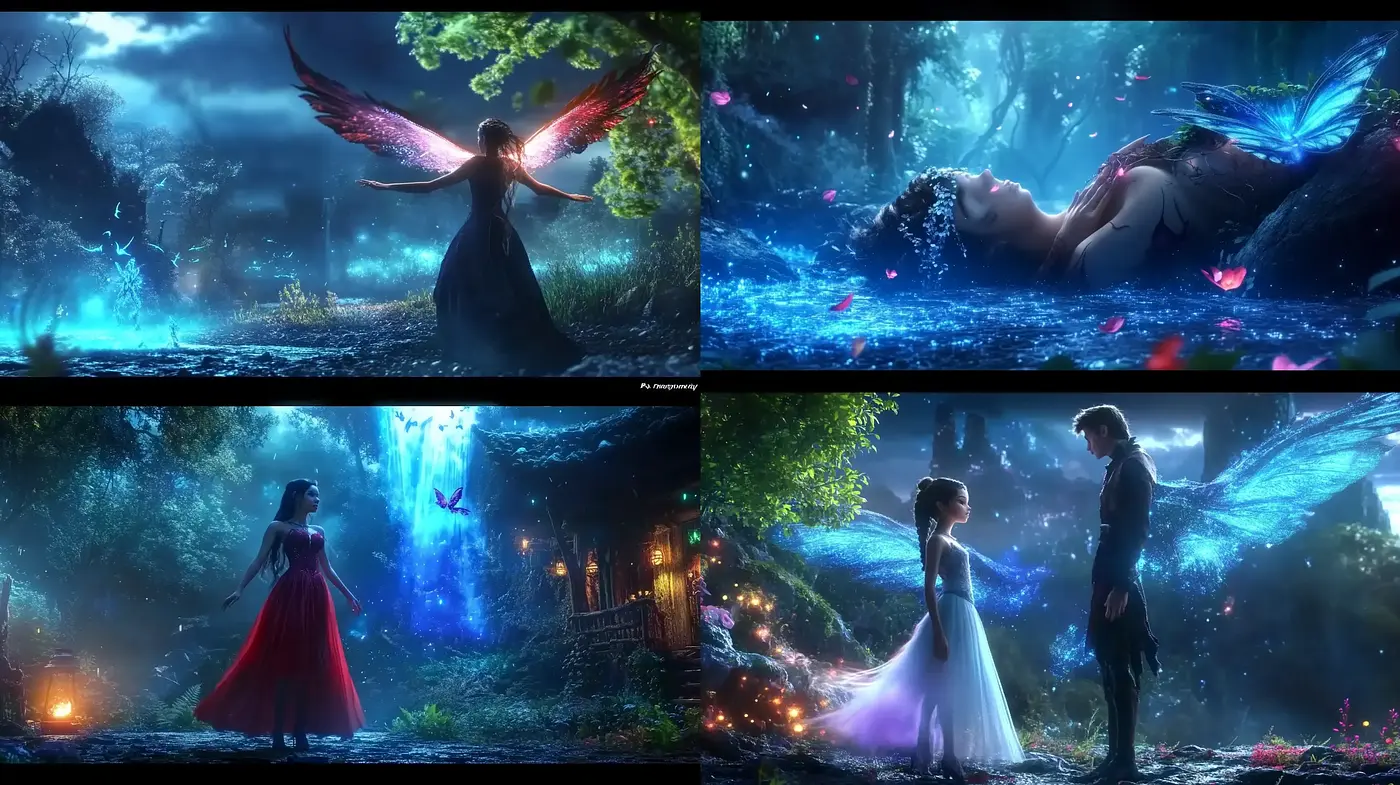 Enchanted Twilight: A Luminescent Dreamscape Series - Midjourney sref style