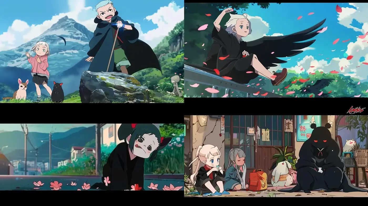 Harmonious Pastel Infusions of Studio Ghibli-Inspired Vignettes - Midjourney sref style
