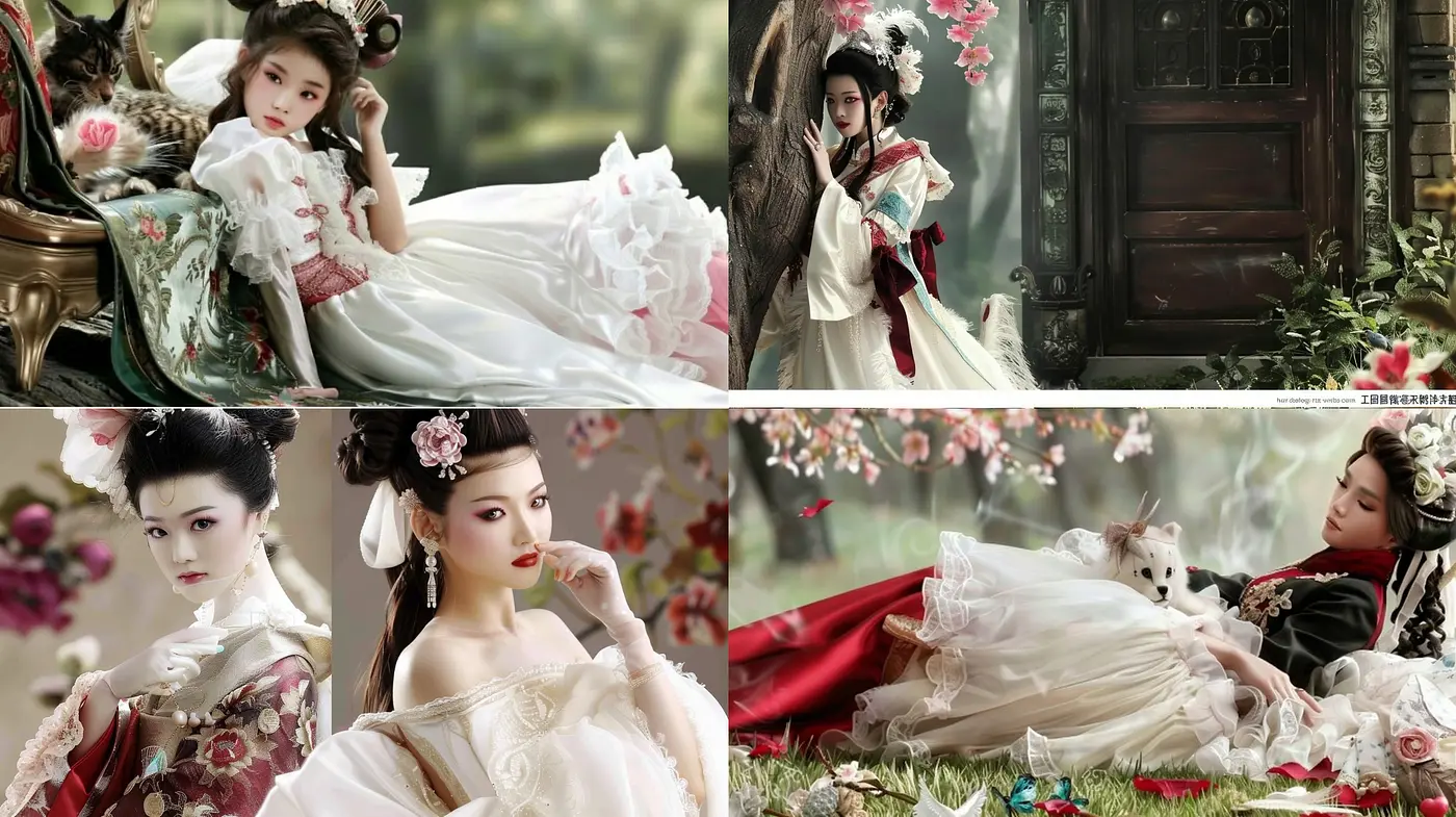 Ethereal Elegance in Sepia and Pastels: A Harmonious Blend of Historical Asian Aesthetics with a Soft Color Narrative - Midjourney sref style