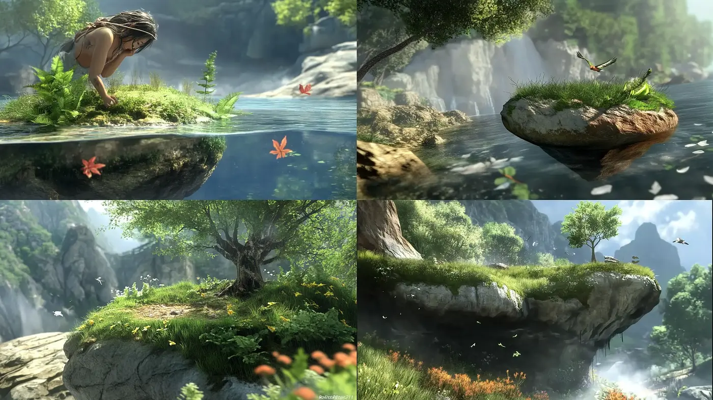Idyllic Nature Fantasy in Luminous Pastel Realism - Midjourney sref style