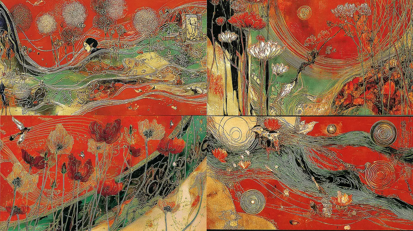 Whimsical and Enigmatic Art Inspired by Nature - Midjourney sref style