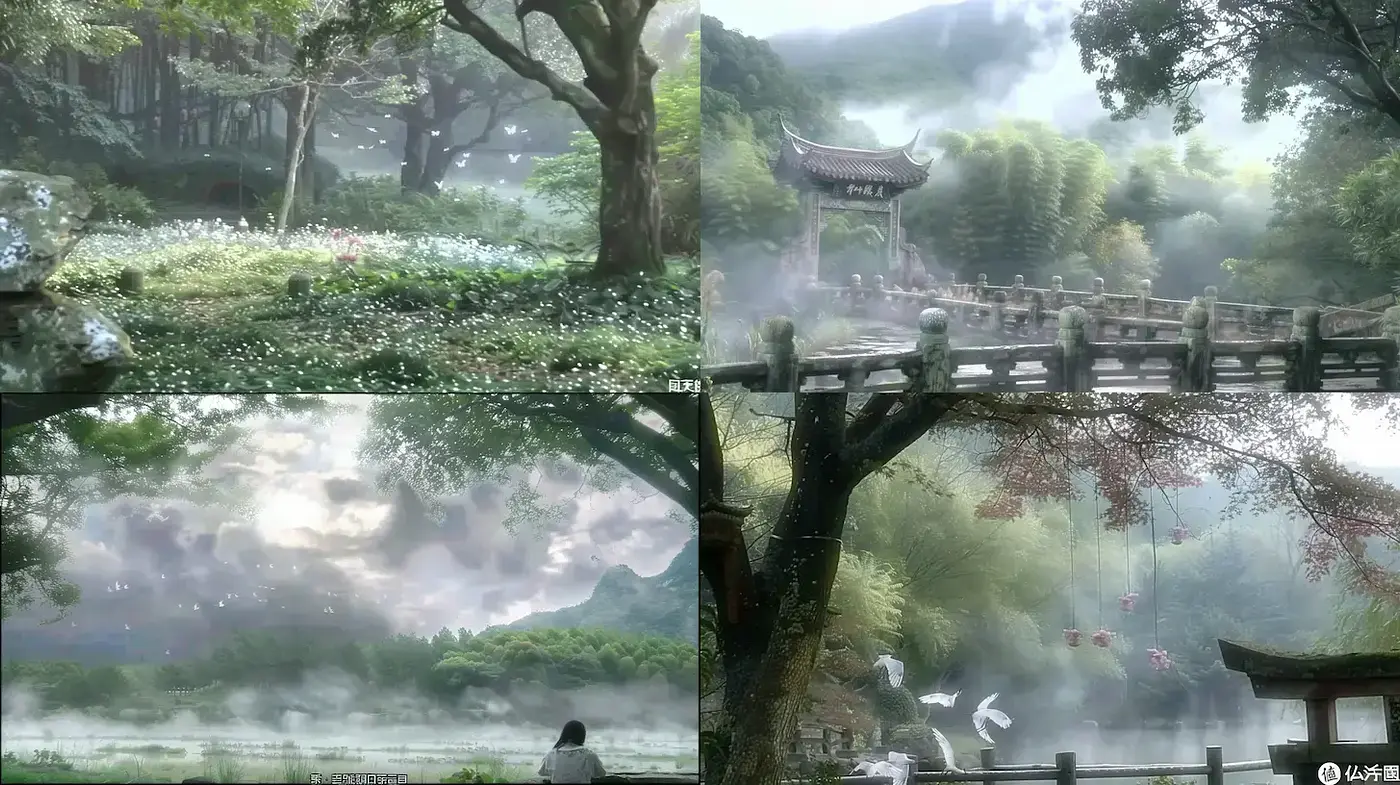 Serene Environments with Ethereal, Dreamlike Qualities - Midjourney sref style