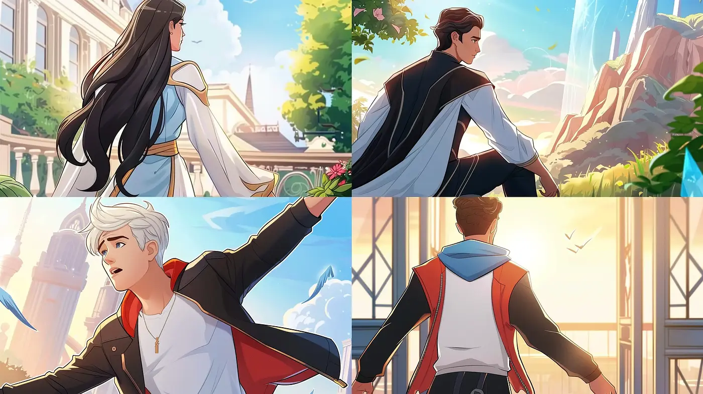 Luminous Narrative Illustrations with Delicate Warmth and Dynamic Motion - Midjourney sref style