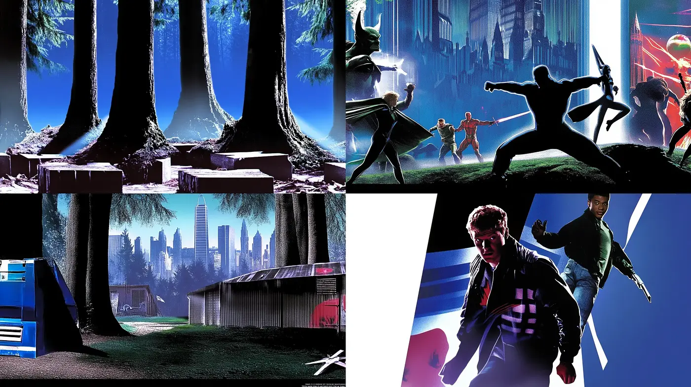 Neon-drenched Cyberpunk Visions with Dynamic Contrasts - Midjourney sref style
