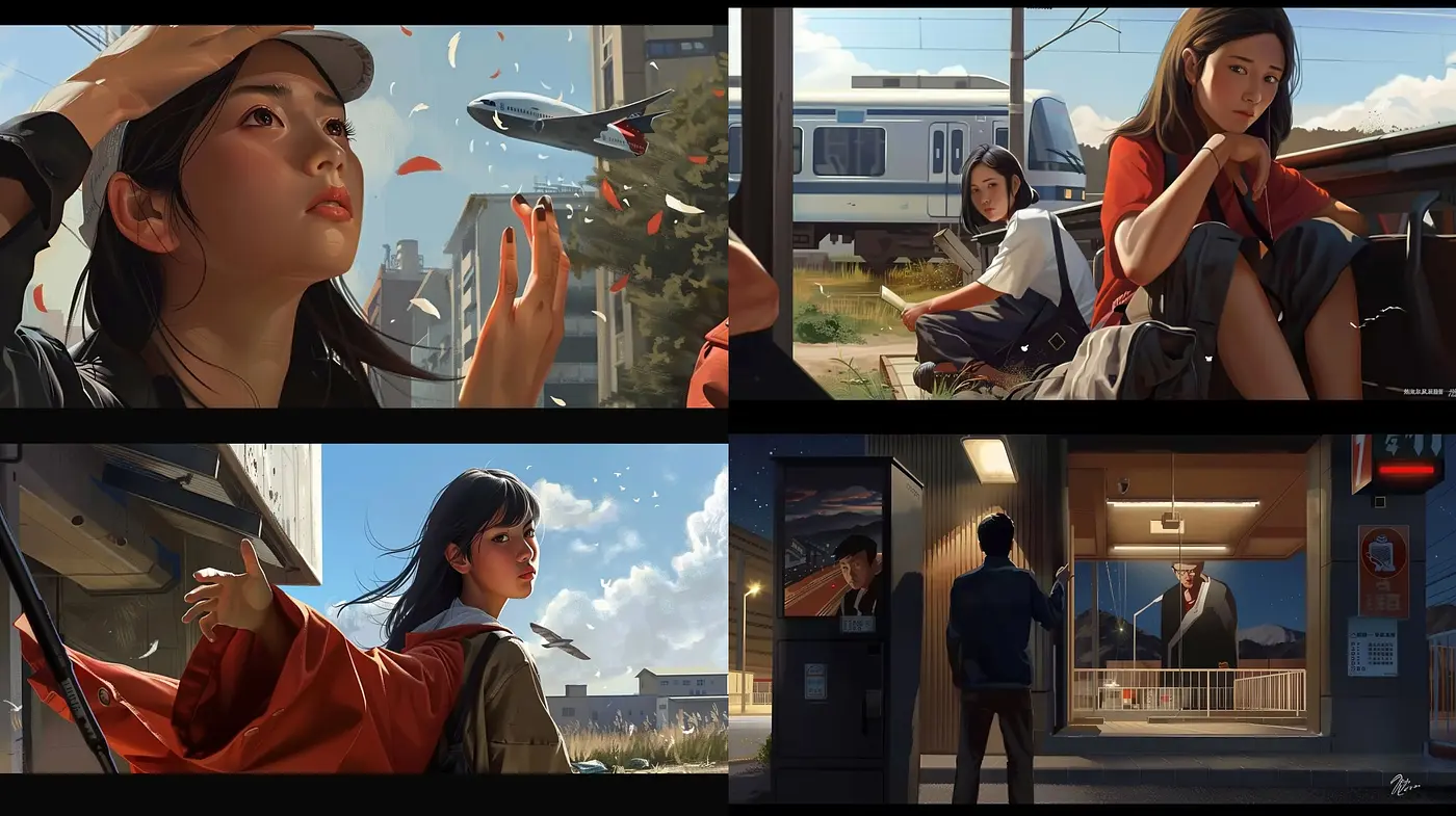Nostalgic Serenity in Modernity: A Homage to Cinematic Realism with a Subdued Color Spectrum - Midjourney sref style