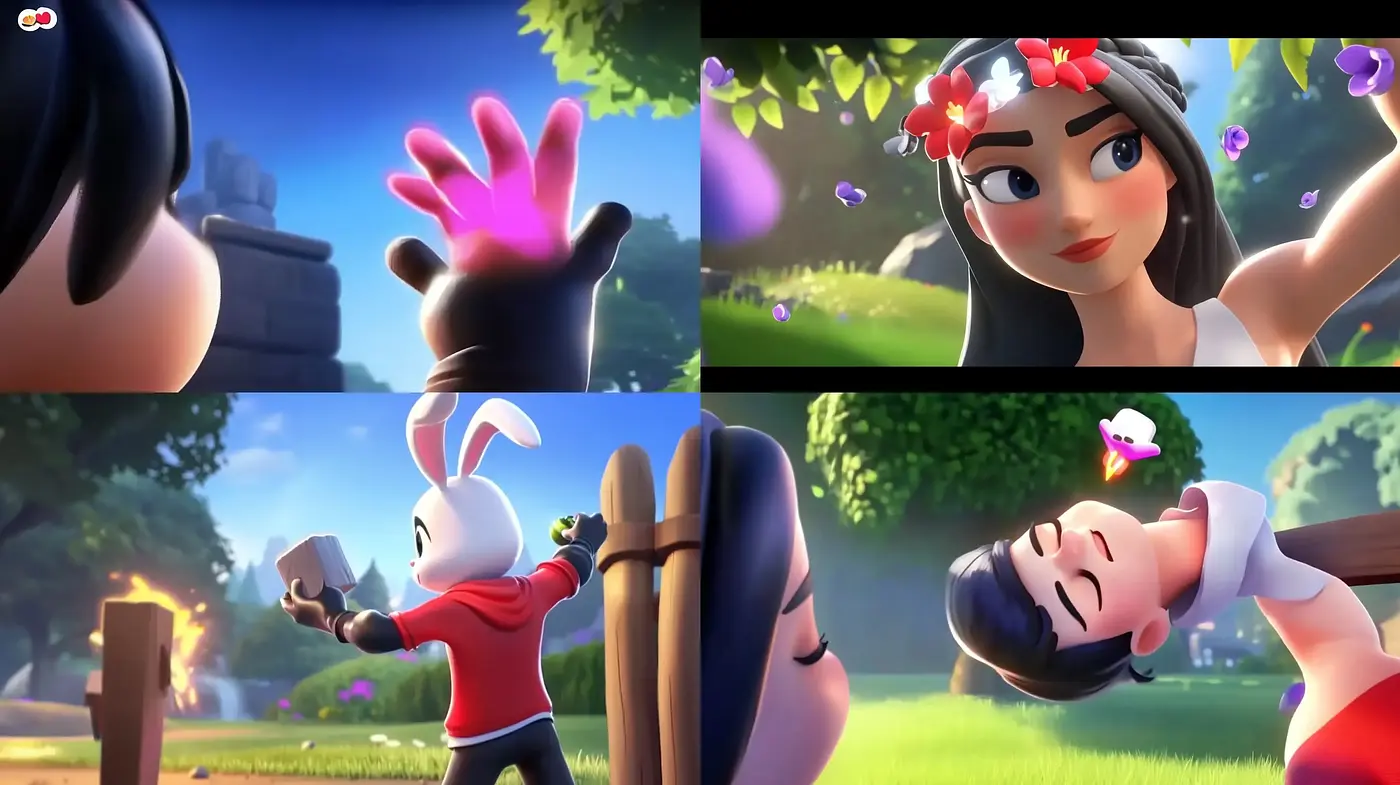 Whimsical 3D Animation Essence with Storybook Vibrancy - Midjourney sref style