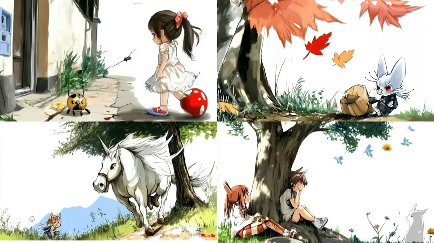 Whimsical Anime-Inspired Reverie with a Pastel Harmony - Midjourney sref style