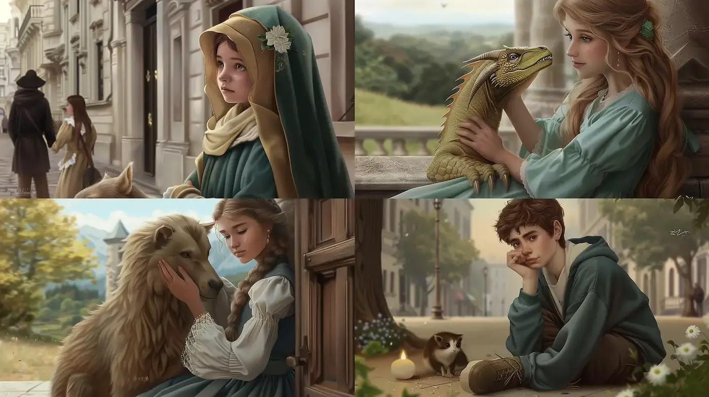 Enchanting Realism with a Touch of Fantasy in Depictions of Youth and Nature - Midjourney sref style