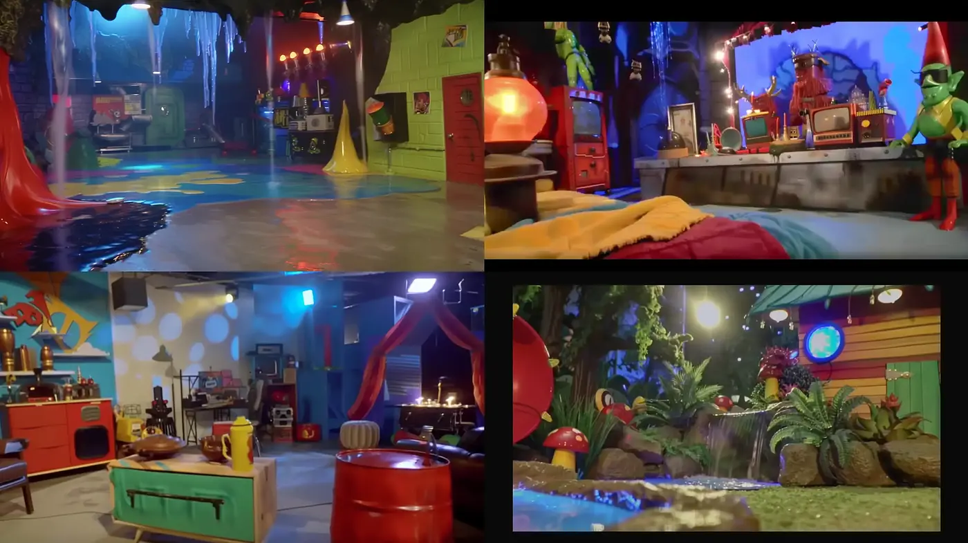 Surreal Fantasy Workshop - A Vibrant and Whimsical Artistic Interpretation - Midjourney sref style