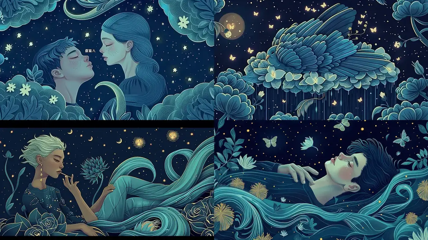 Mystical Illustrations with a Dreamlike Quality - Midjourney sref style