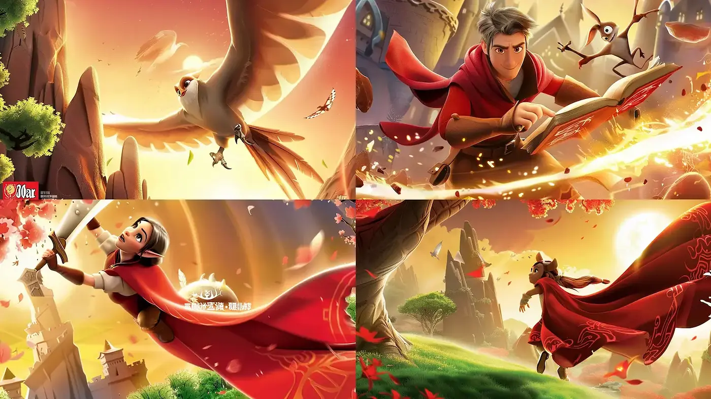 Vibrant and Epic Narrative Fantasy Style - Midjourney sref style