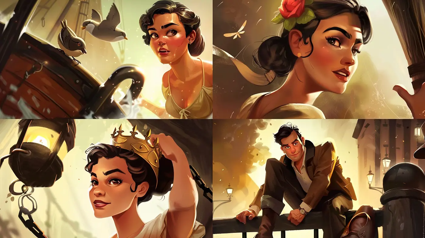 Warmly Lit Nostalgic Illustrations with a Timeless Storybook Charm - Midjourney sref style