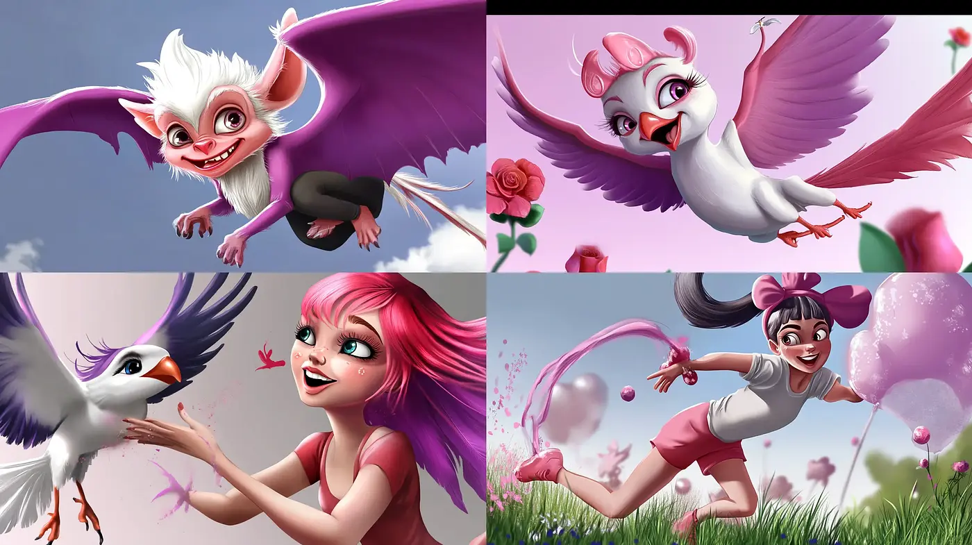 Enchanting Whimsy: A Fusion of Vibrant Cartoon Realism and Magical Fantasy - Midjourney sref style