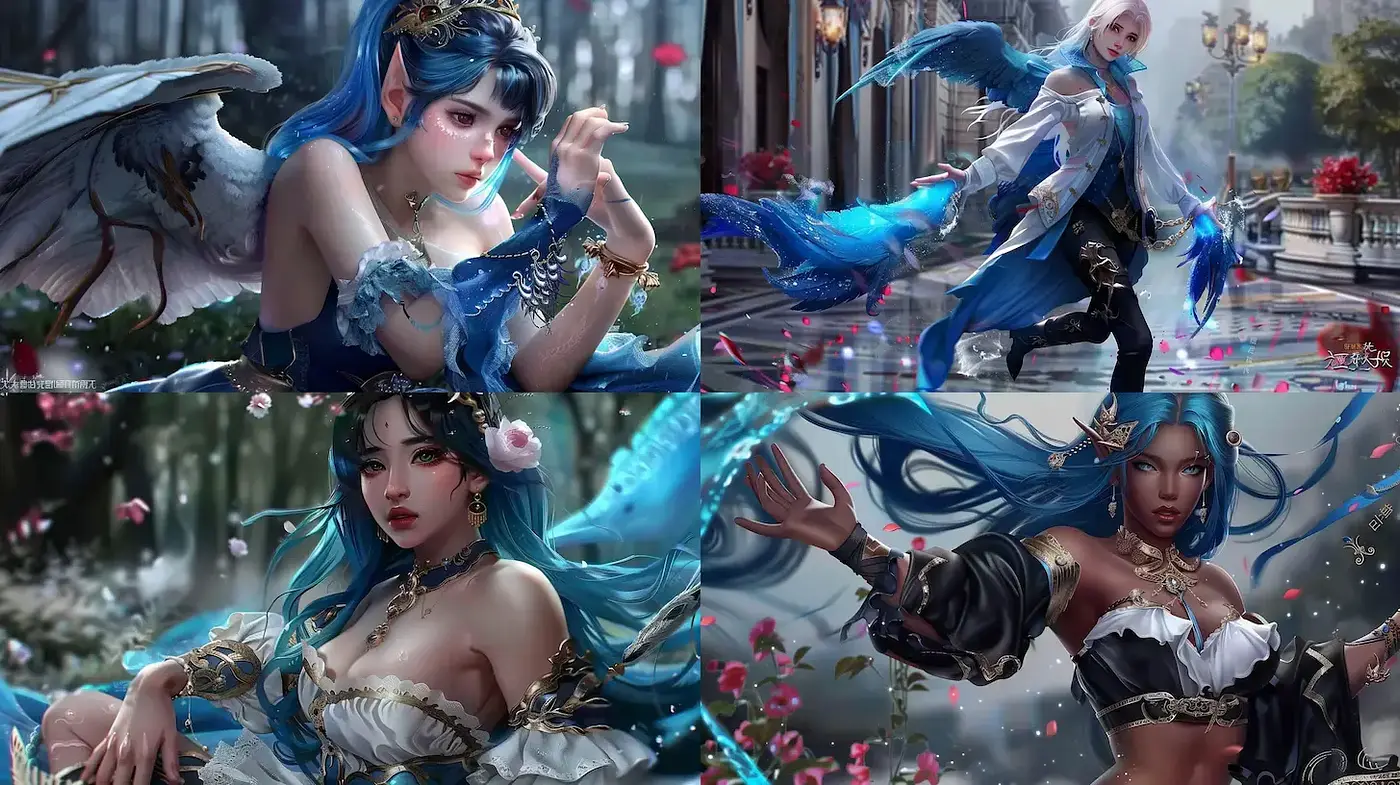 Lush Fantasy with Ethereal Elements and Intricate Details - Midjourney sref style