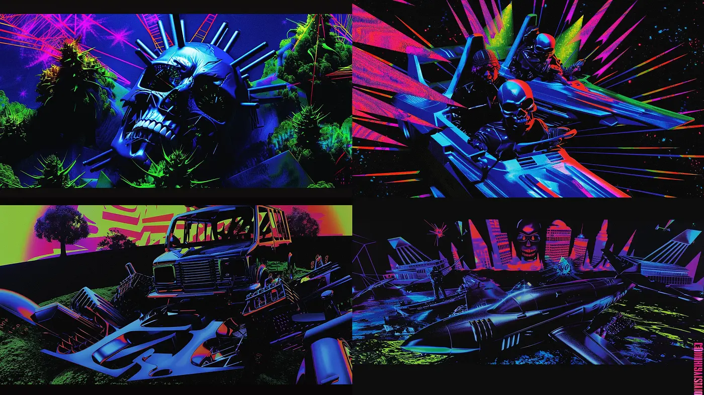 Cyberpunk Dreamscape: A Neon-Lit Homage to Futuristic Dystopia - Midjourney sref style