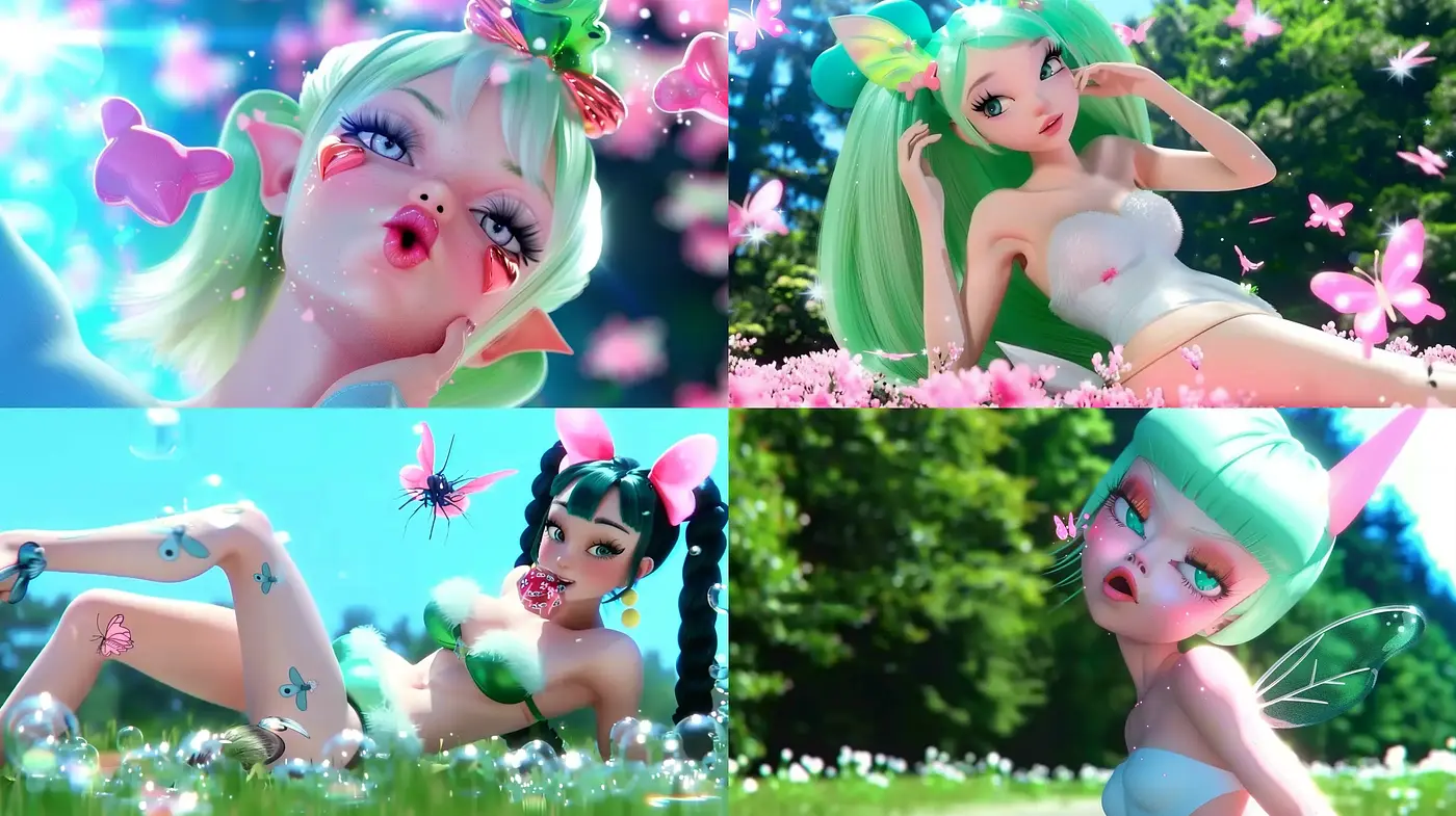 Enchanting Fairyland Fantasy with Pastel Hues and Dreamlike Glow - Midjourney sref style