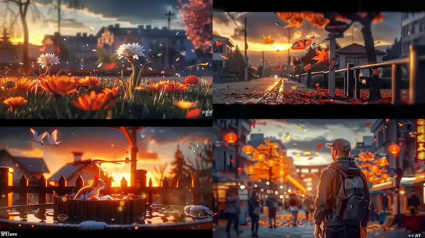 Ethereal Landscapes with Cinematic Depth and Warm Glow - Midjourney sref style